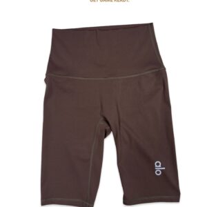 Alo High-Waist Biker Shorts – Chocolate Brown