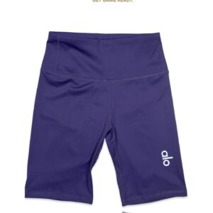 Alo High-Waist Biker Shorts – Deep Violet