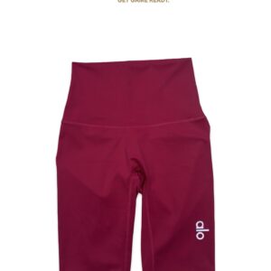 Alo High-Waist Biker Shorts – Berry Red