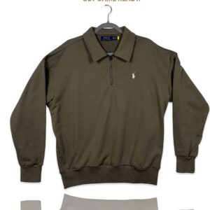 Ralph Lauren Classic 3/4 Zip- Dark Green