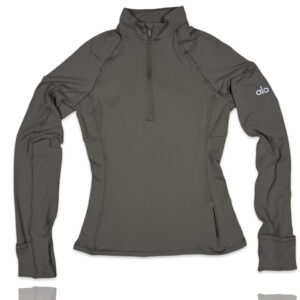 Alo Performance ½ Zip – Olive Grey