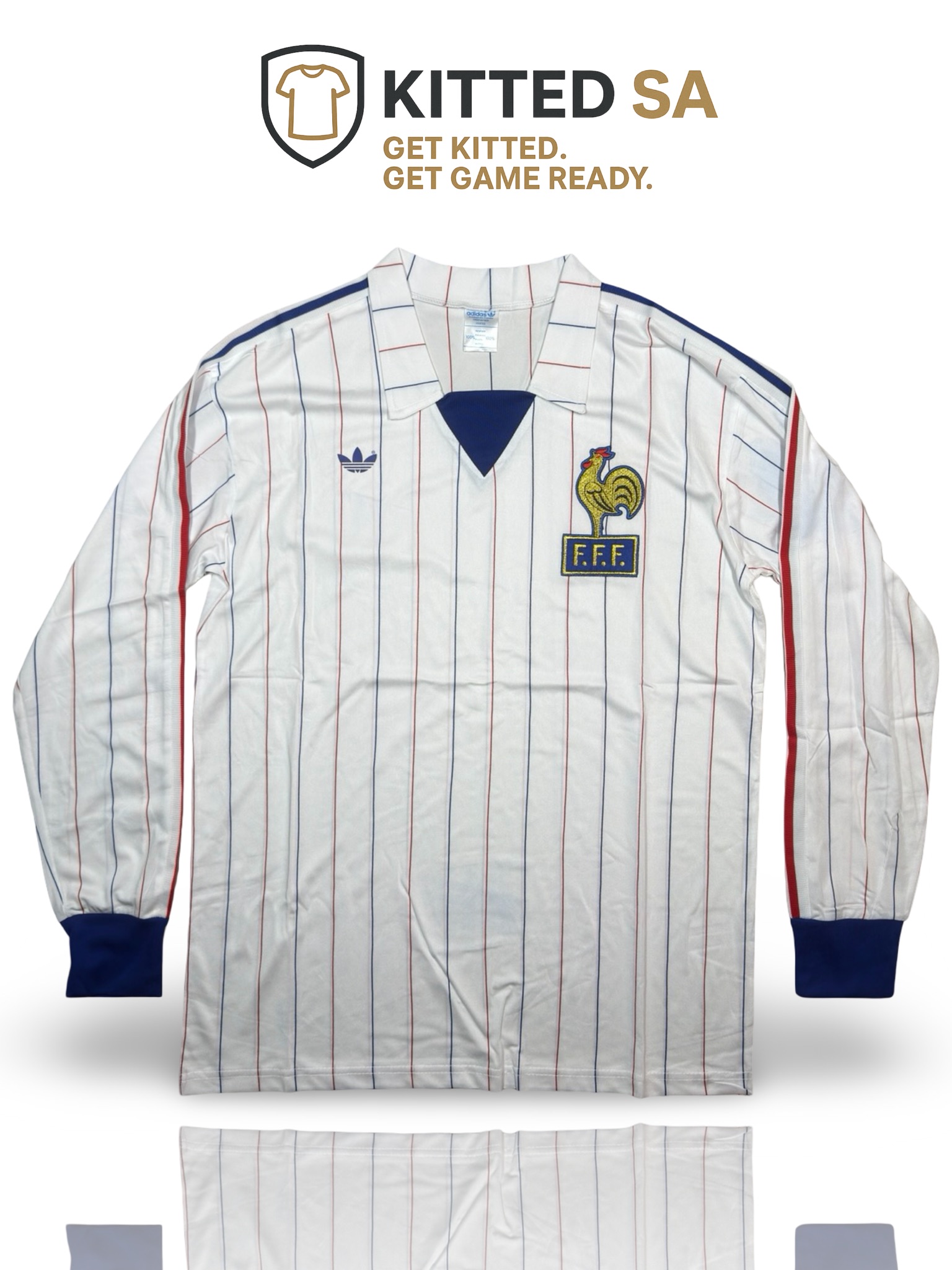 KITTED SA STOCK_France France 1980 Away Long Sleeve Kit