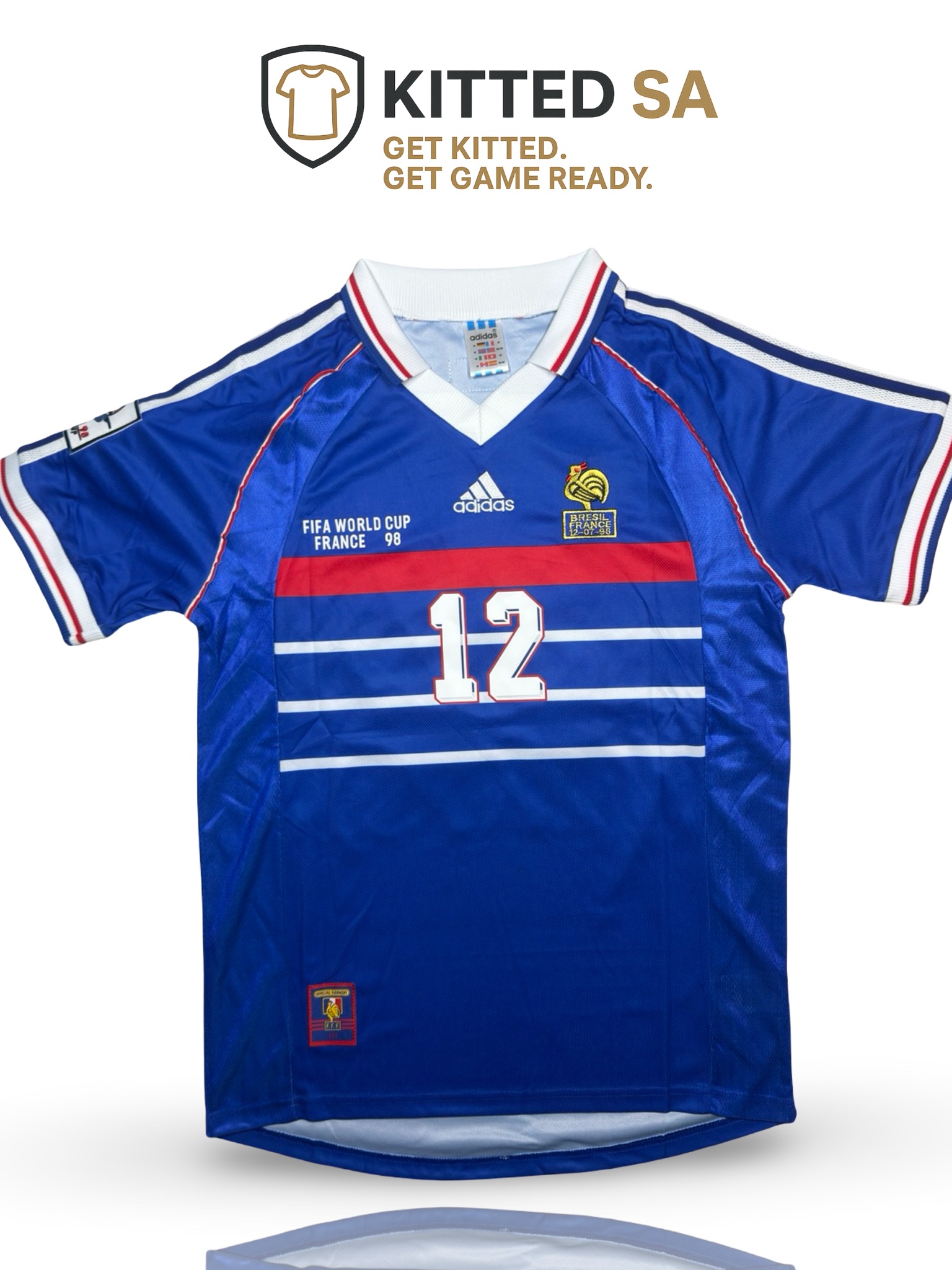 KITTED SA France world cup France 1998 Henry World Cup Final Kit