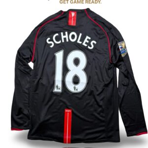 Manchester United 07/08 Scholes Black Long Sleeve
