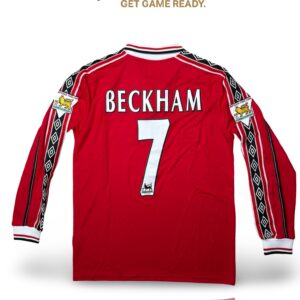 Manchester United 98/99 Premier league Beckham Long Sleeve Home Kit