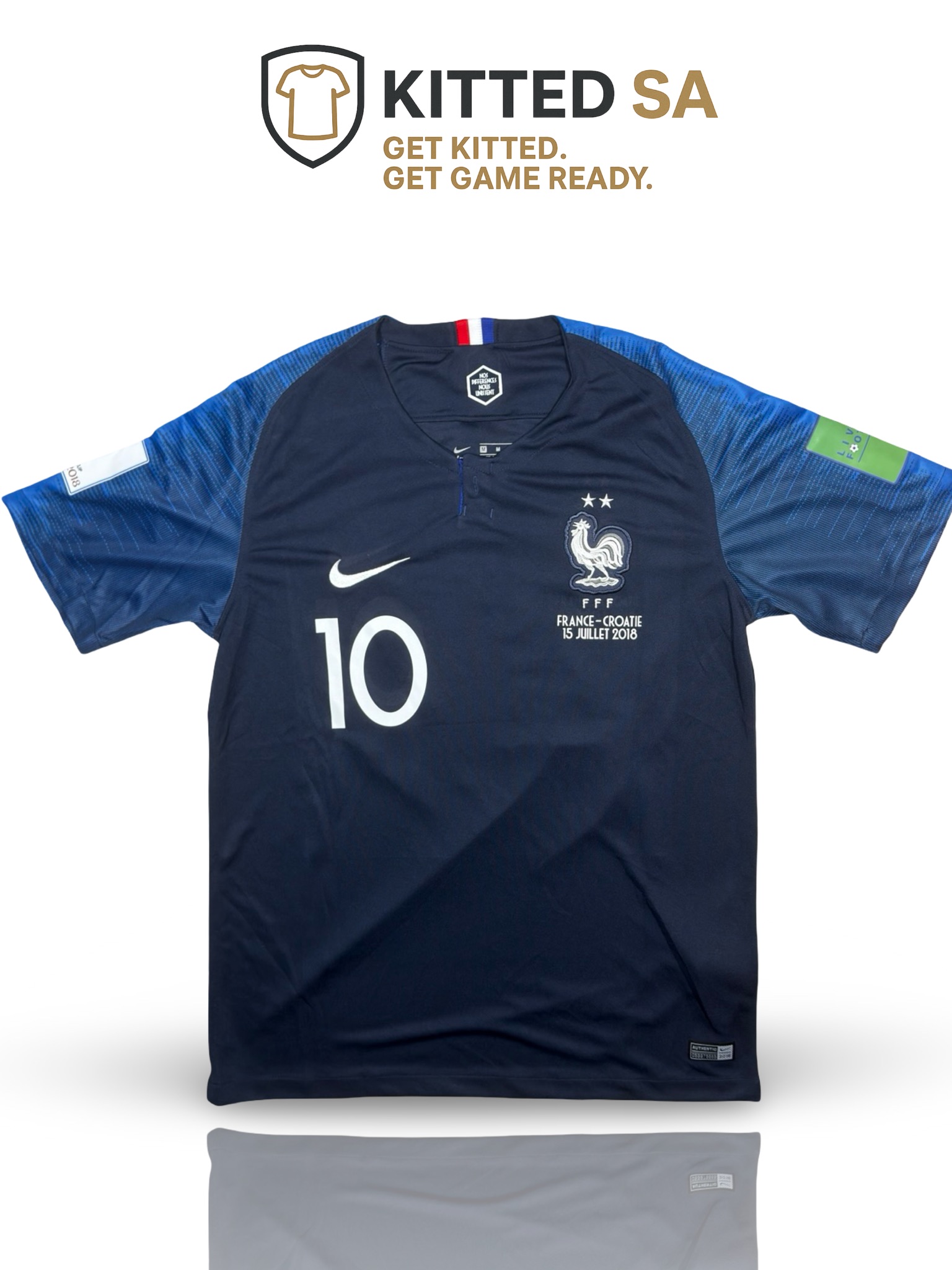 KITTED SA France 2018 Mbappé World Cup Final Kit France 2018 Mbappé World Cup Final Kit