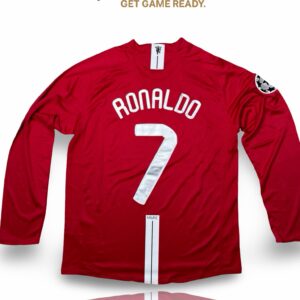 Manchester United 07/08 Ronaldo Champions League Final Long Sleeve Kit