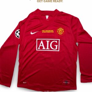 Manchester United 07/08 Ronaldo Champions League Final Long Sleeve Kit