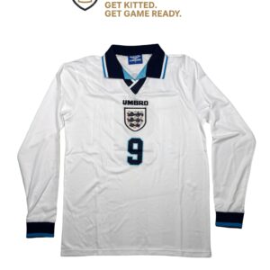 England 1996 Shearer Long Sleeve Home Kit
