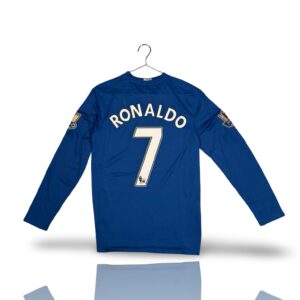 Manchester United 08/09 Ronaldo Blue Long Sleeve Third Kit