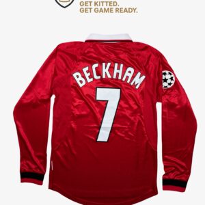 Manchester United 98/99 Beckham Champions League Final Long Sleeve Kit