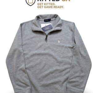 Polo Ralph Lauren Cotton 3/4 Zip Sweater – Grey