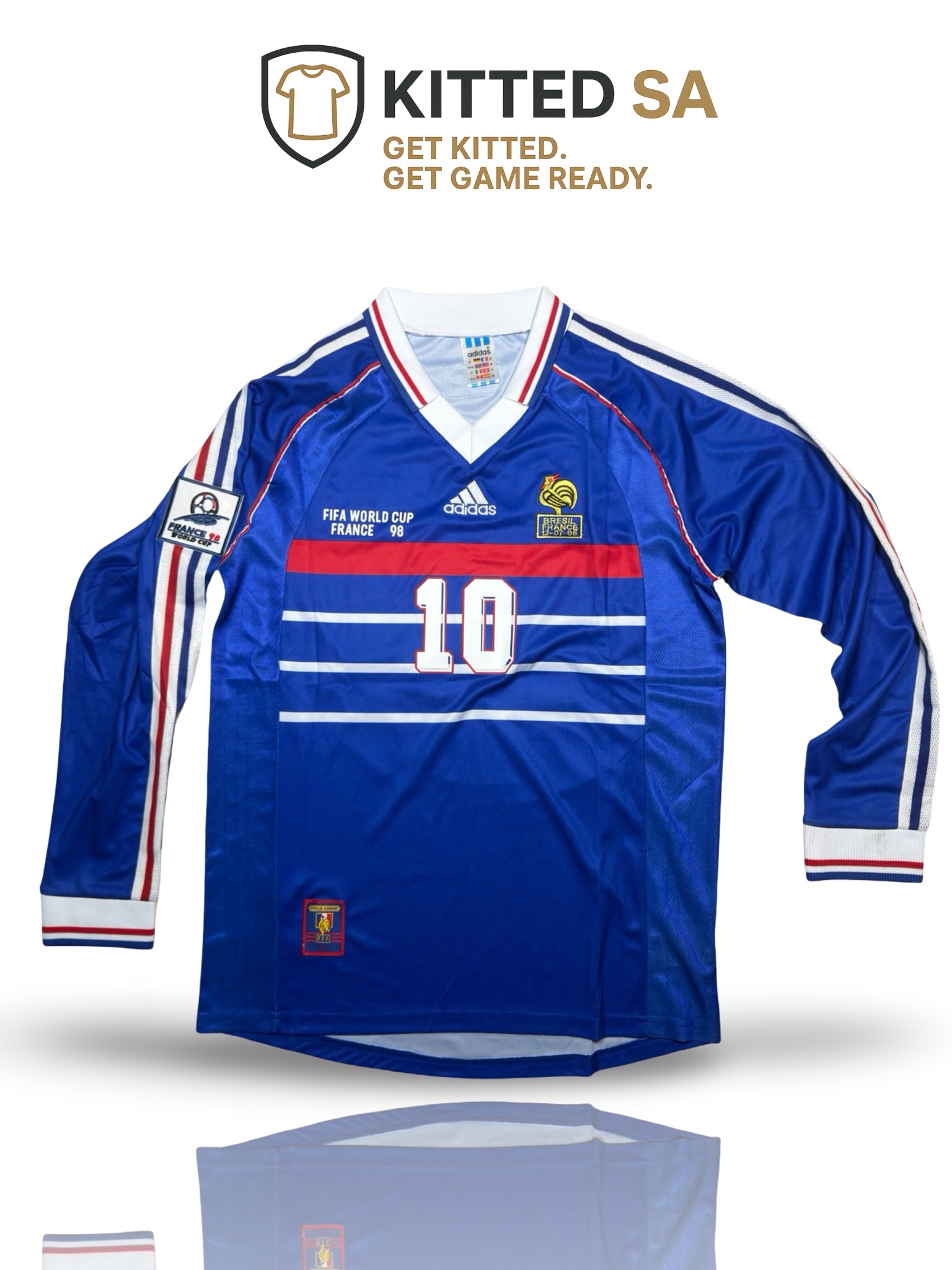 KITTED SA *France 1998 Zidane Final Long Sleeve Kit*