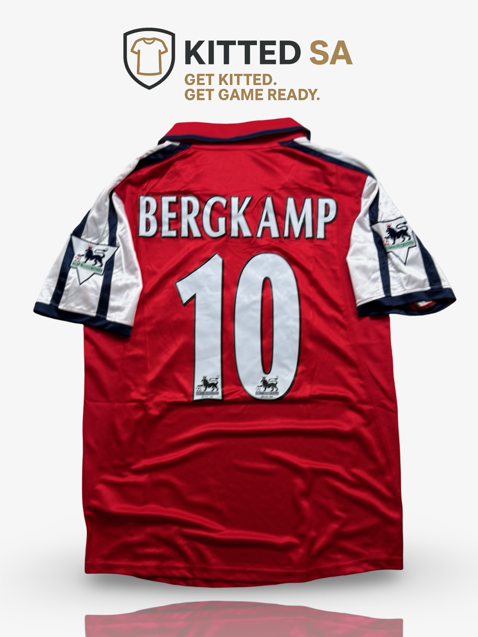 KITTED SA *Arsenal 1999/00 Bergkamp Home Kit*