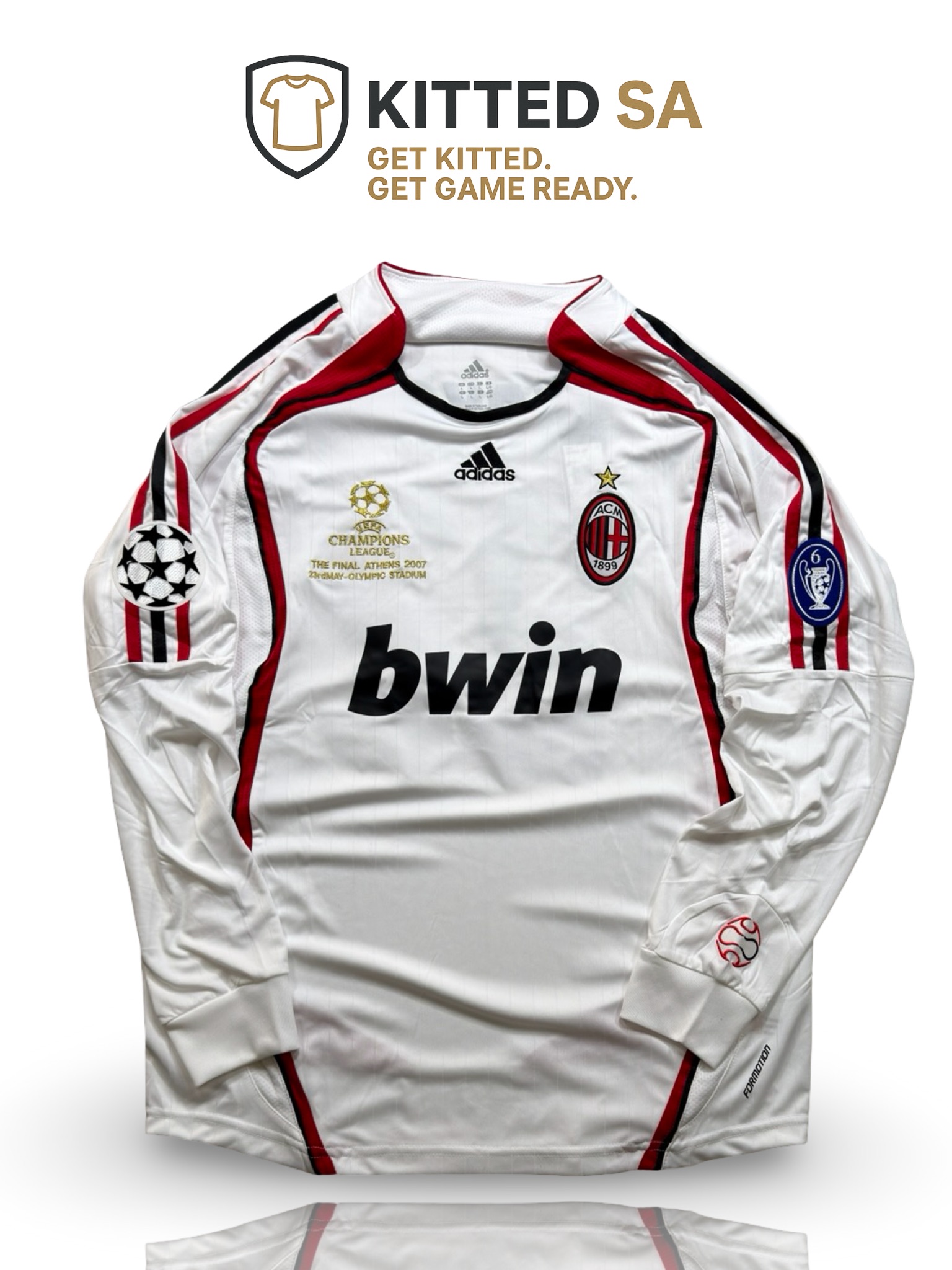 KITTED SA *AC Milan 2007 Pirlo Final Long Sleeve Kit*