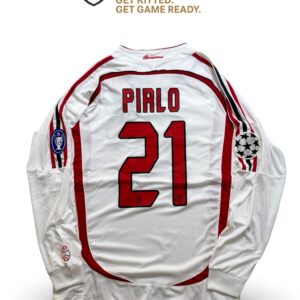 AC Milan 2007 Pirlo Final Long Sleeve Kit