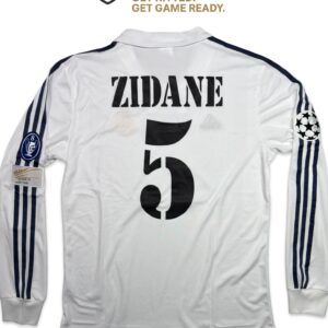 Zinedine Zidane 2001/02 Real Madrid Champions League Final Long Sleeve