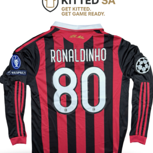 AC Milan 2009/10 Ronaldinho Long Sleeve Home Kit