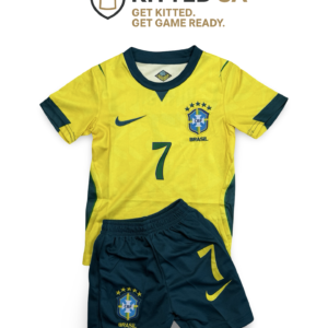 Brazil 2026 Vini Jr Home Kids Kit with Shorts