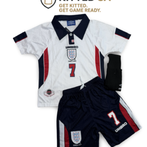England 1998 Beckham Kids Kit with Shorts and Socks